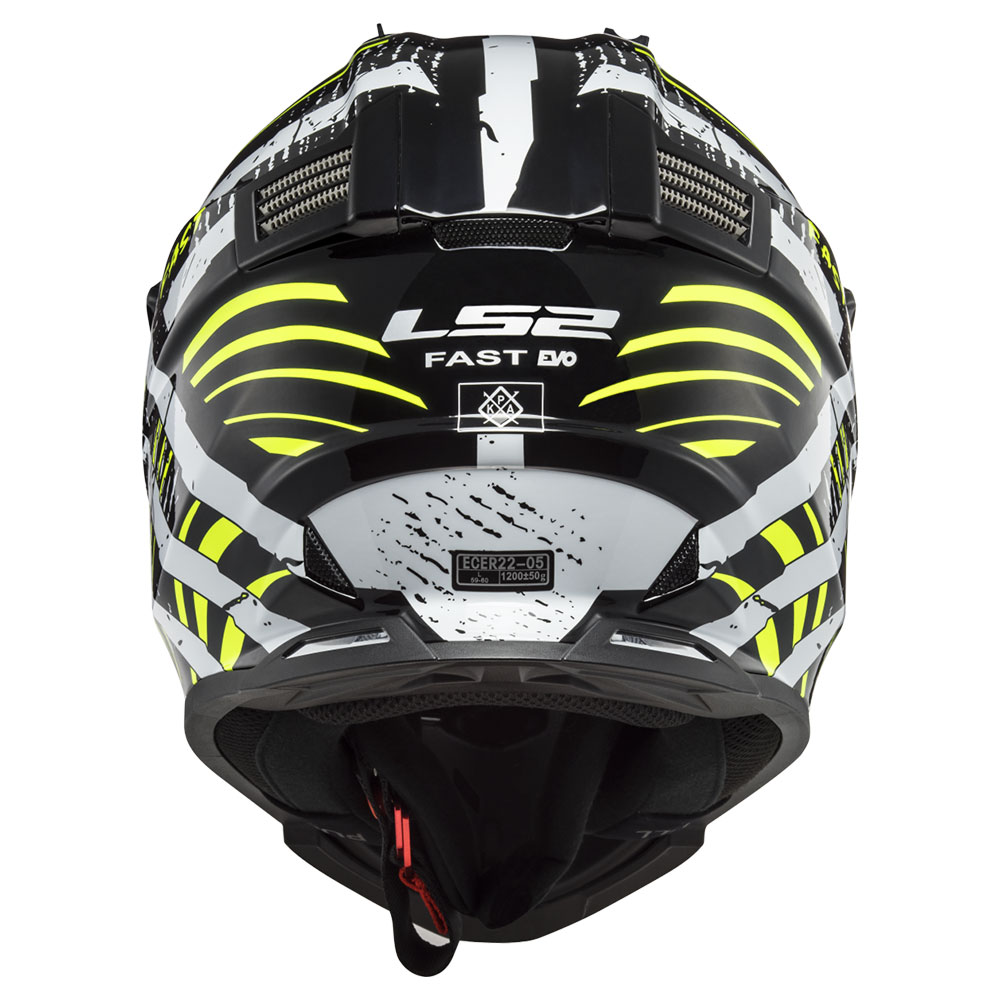 Kaciga LS2 Cross MX437 FAST VERVE crno bela XL