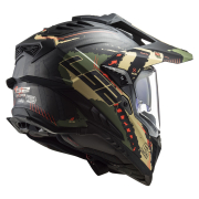 Kaciga LS2 Cross MX701 EXPLORER EXTEND CARBON vojno zelena XL