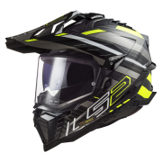 Kaciga LS2 Cross MX701 EXPLORER EDGE CARBON crno bela L