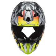 Kaciga LS2 Cross MX703 C X-FORCE CARBON BARRIER crveno žuta