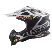 Kaciga LS2 Cross MX700 SUBVERTER EVO II STOMP crno bela XXL