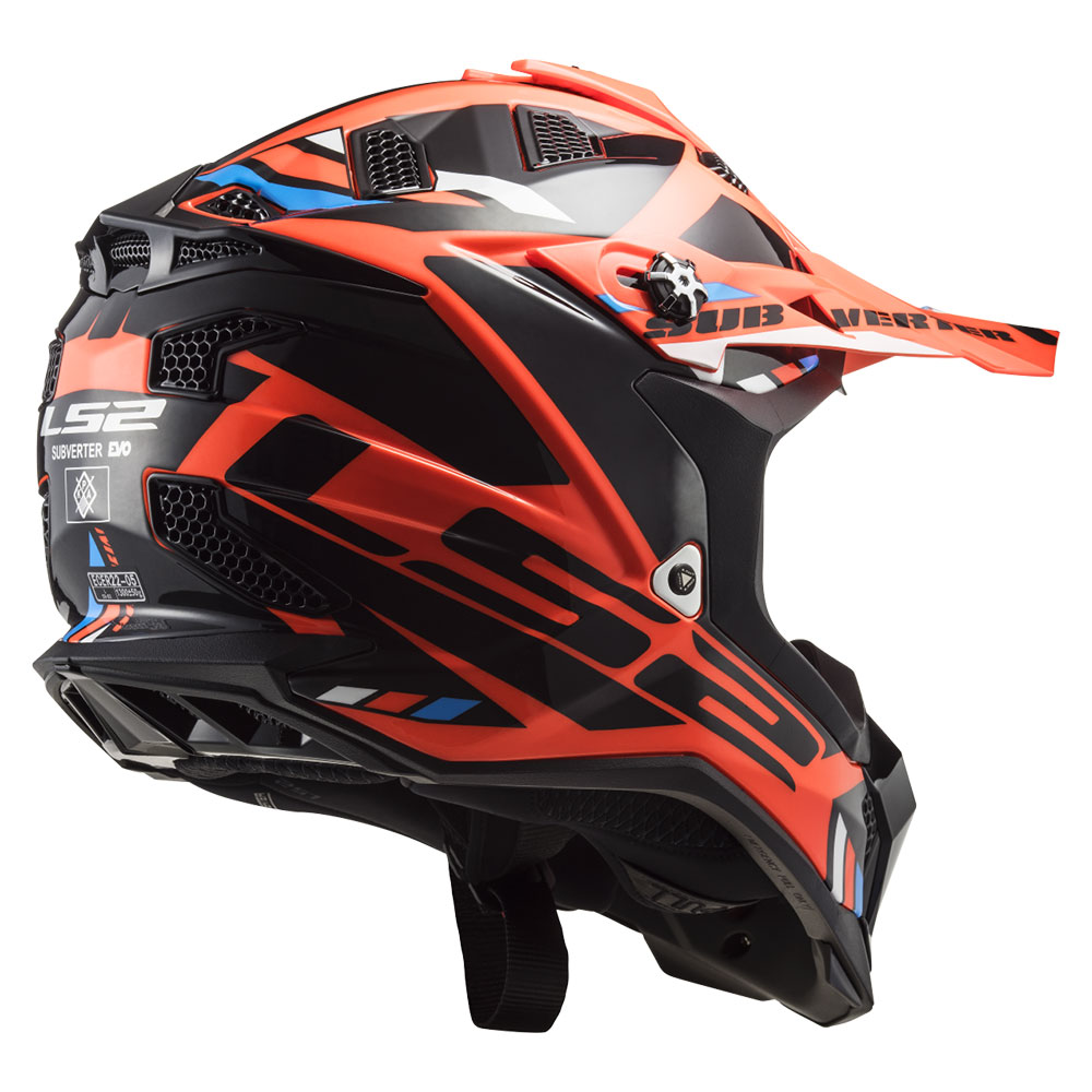 Kaciga LS2 Cross MX700 SUBVERTER EVO II STOMP fluo narandžasta XL