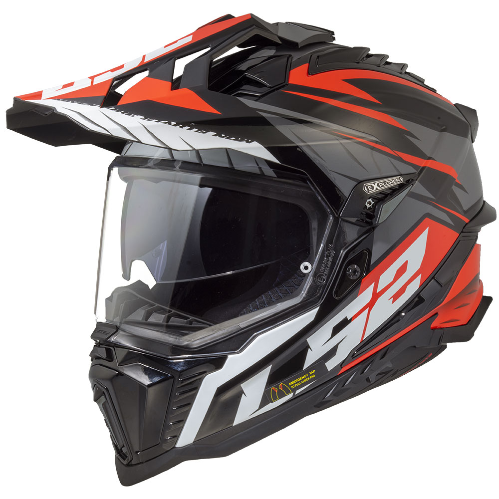 Kaciga LS2 Cross MX701 EXPLORER SPIRE crno titanium XXL