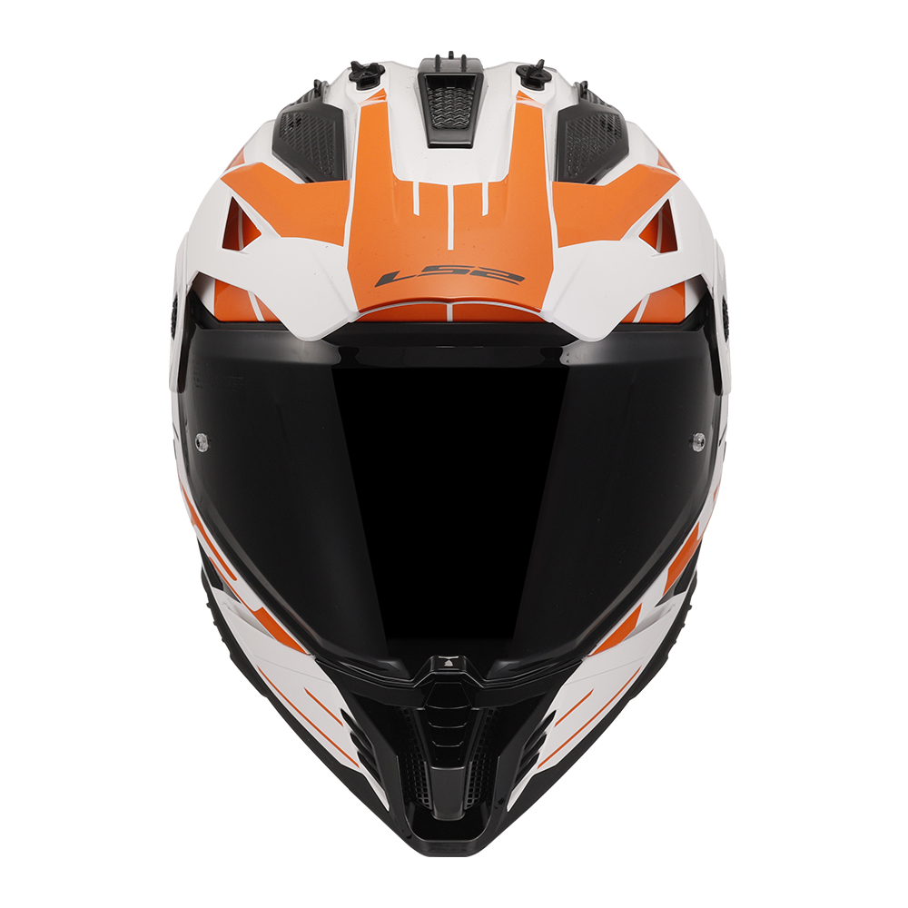 Kaciga LS2 Cross MX702 PIONEER II NAMIB belo narandžasta L