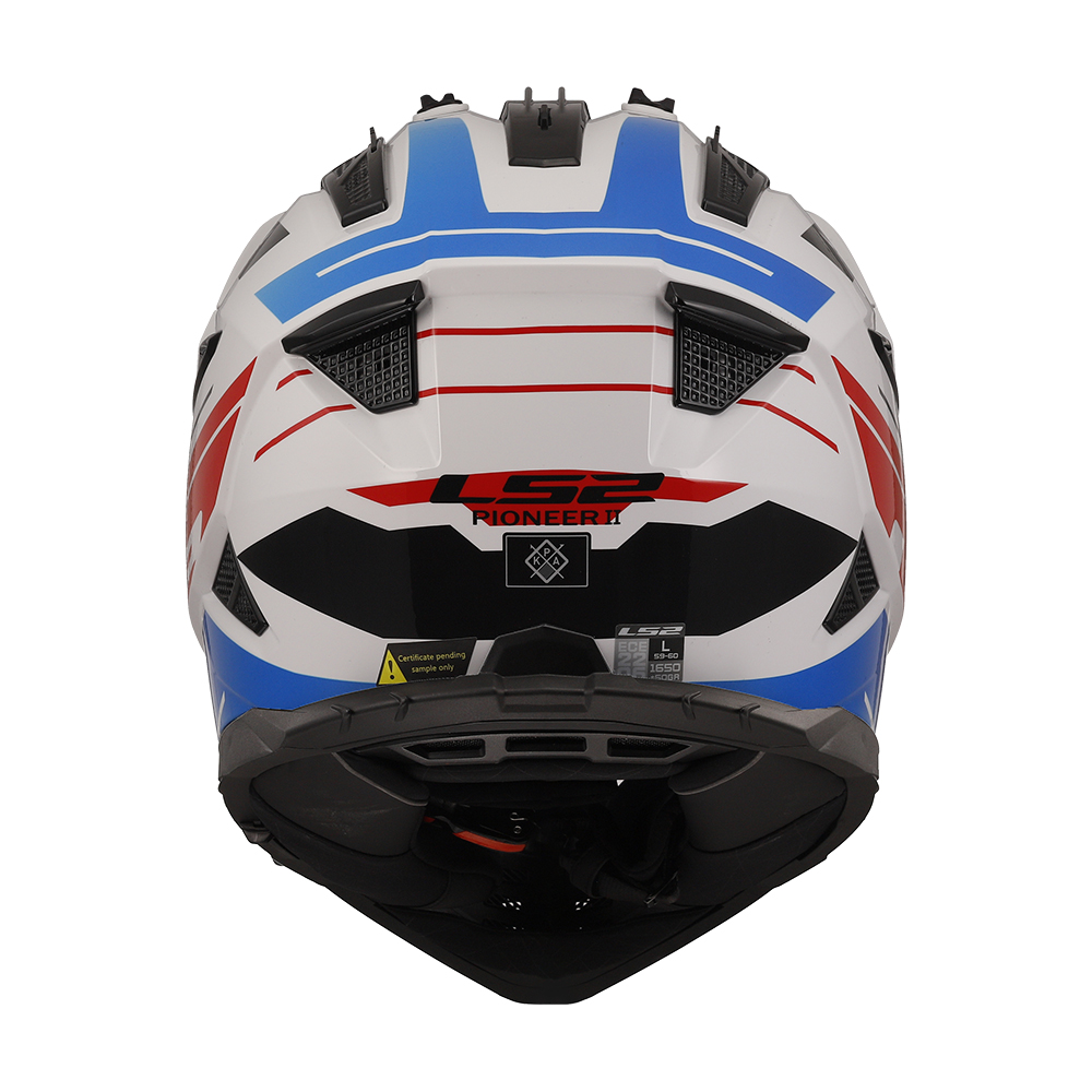 Kaciga LS2 Enduro MX702 PIONEER II NAMIB belo plavo crvena