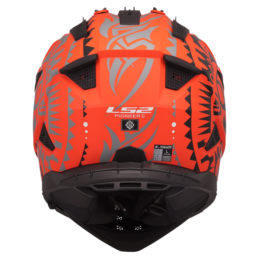 Kaciga LS2 Cross MX702 PIONEER II RANGI mat narandžasta M