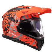 Kaciga LS2 Cross MX702 PIONEER II RANGI mat narandžasta M