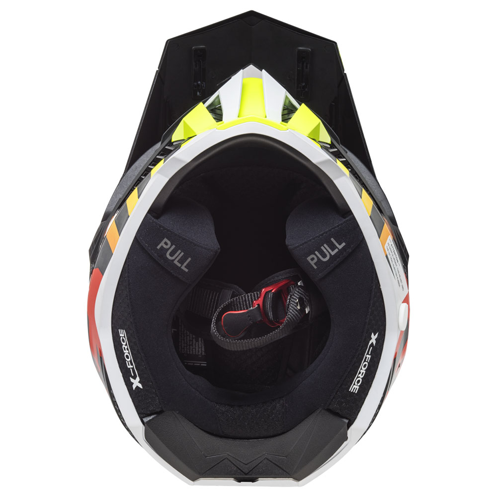 Kaciga LS2 Cross MX703 C X-FORCE CARBON BARRIER crveno žuta