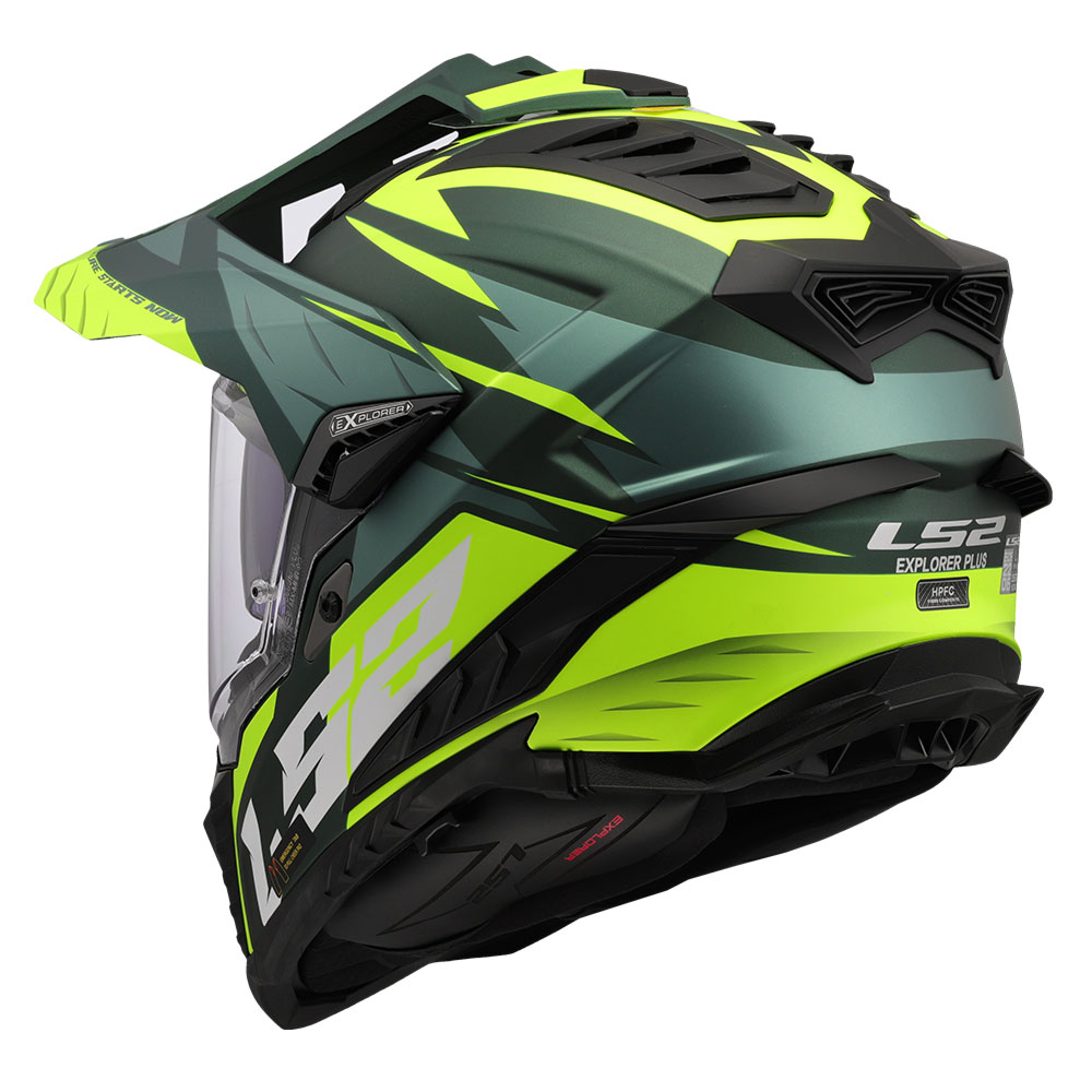 Kaciga LS2 Cross MX701 EXPLORER SPIRE zeleno žuta L