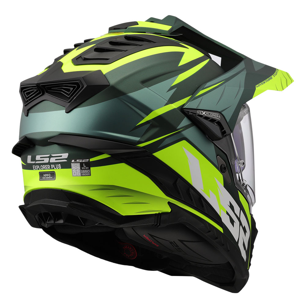 Kaciga LS2 Cross MX701 EXPLORER SPIRE zeleno žuta L