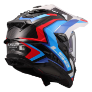 Kaciga LS2 Enduro MX701 EXPLORER CARBON FRONTIER II belo plavo crvena