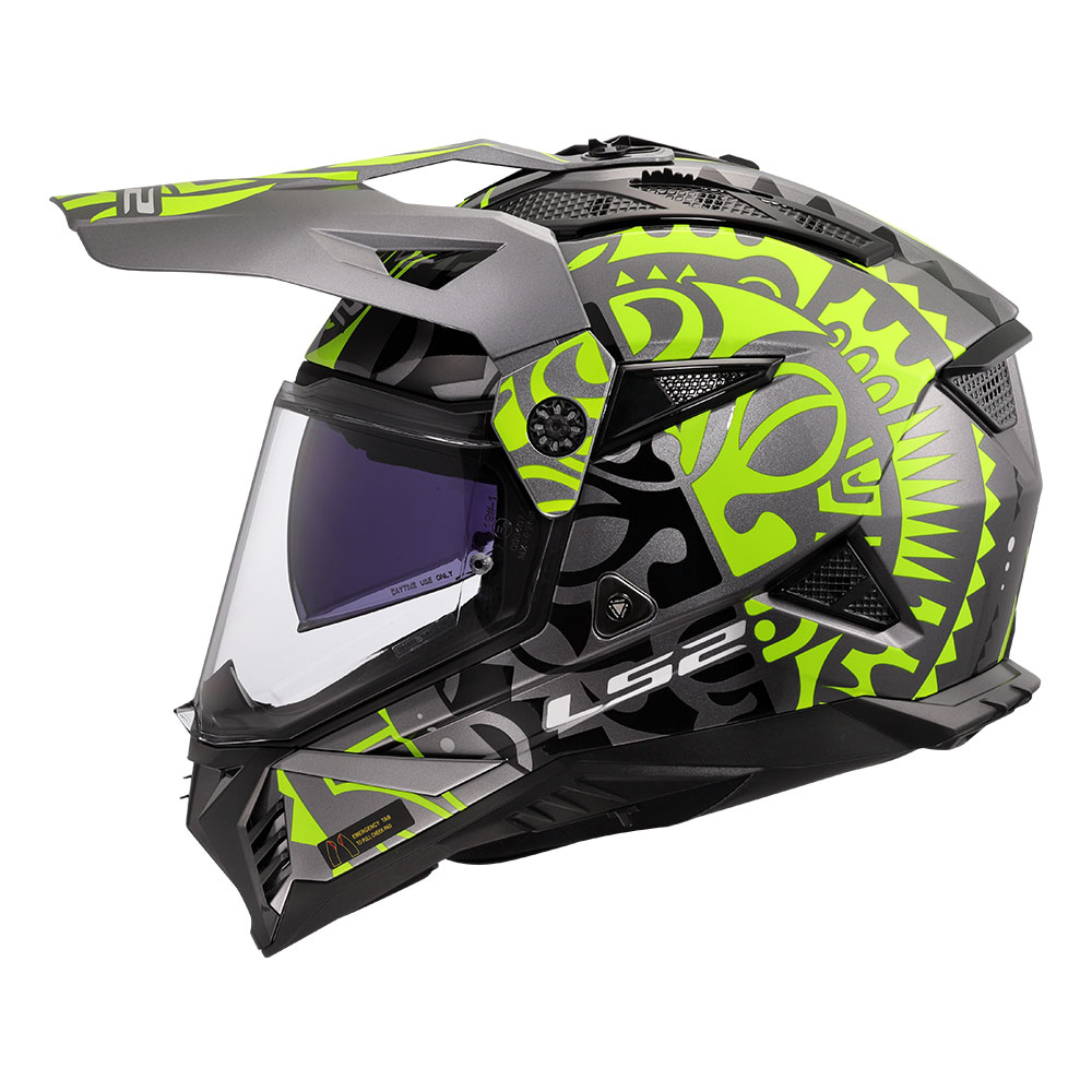 Kaciga LS2 Enduro MX702 PIONEER II RANGI žuta XL