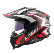 Kaciga LS2 Enduro MX701 EXPLORER CARBON FRONTIER II crvena