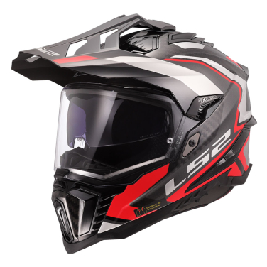 Kaciga LS2 Enduro MX701 EXPLORER CARBON FRONTIER II crvena