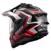 Kaciga LS2 Enduro MX701 EXPLORER CARBON FRONTIER II crvena