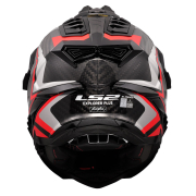 Kaciga LS2 Enduro MX701 EXPLORER CARBON FRONTIER II crvena