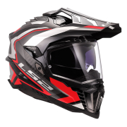 Kaciga LS2 Enduro MX701 EXPLORER CARBON FRONTIER II crvena