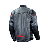 Jakna LS2 RIVA muška crno tamno sivo crvena XL