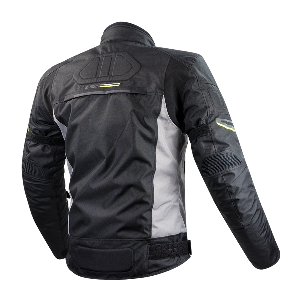 Jakna LS2 SHADOW muška crno titanium žuta 4XL