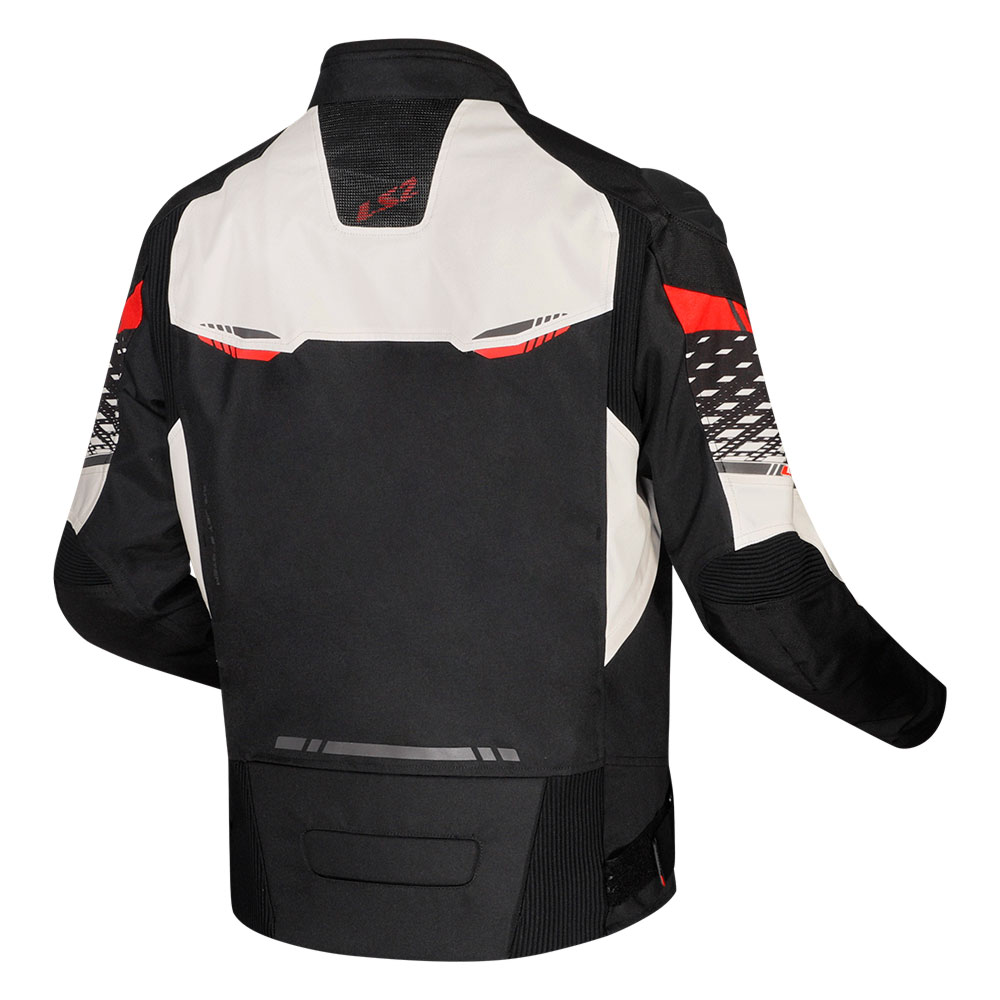 Jakna LS2 APEX muška crno belo crvena 5XL