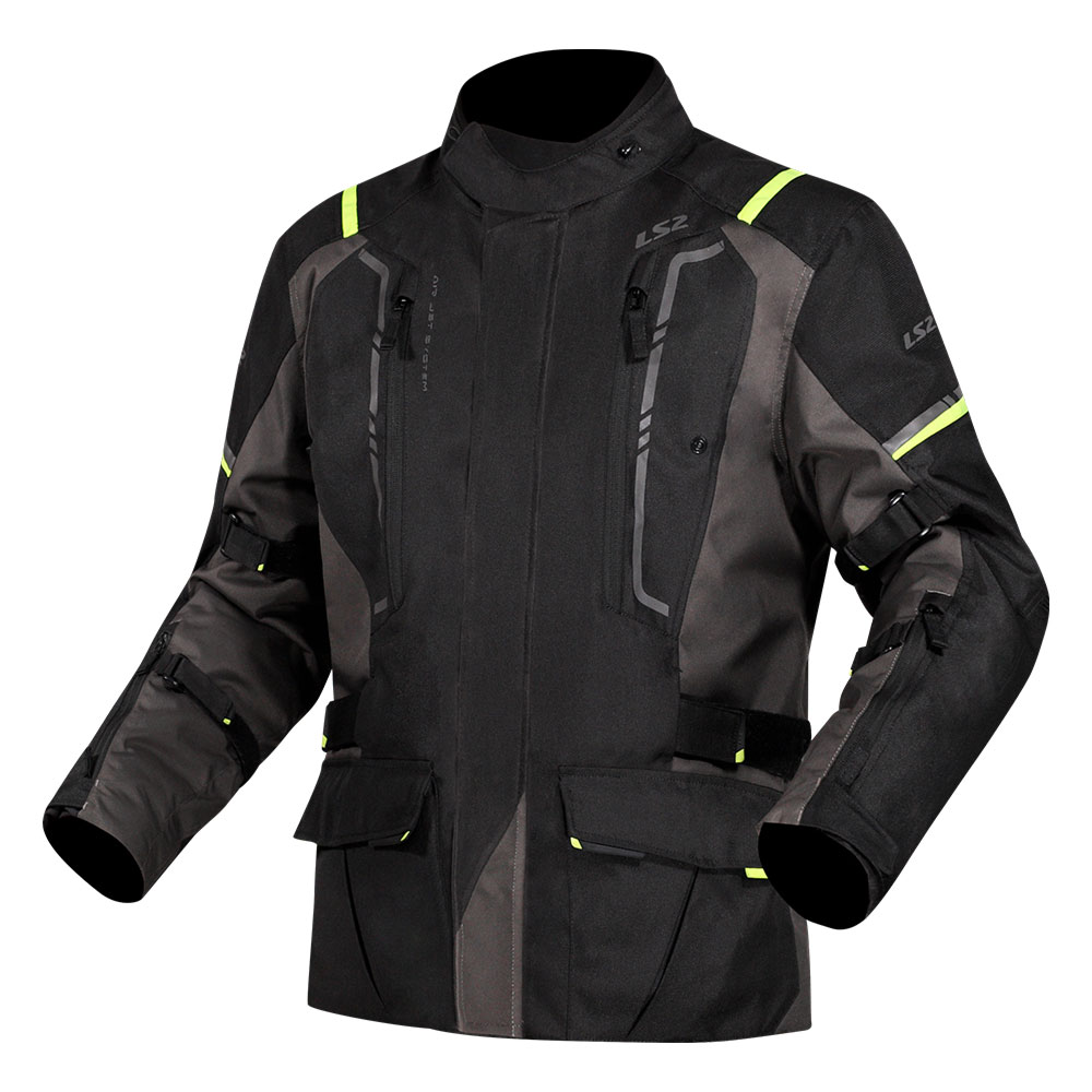 Jakna LS2 NARVIK muška sivo crno žuta L