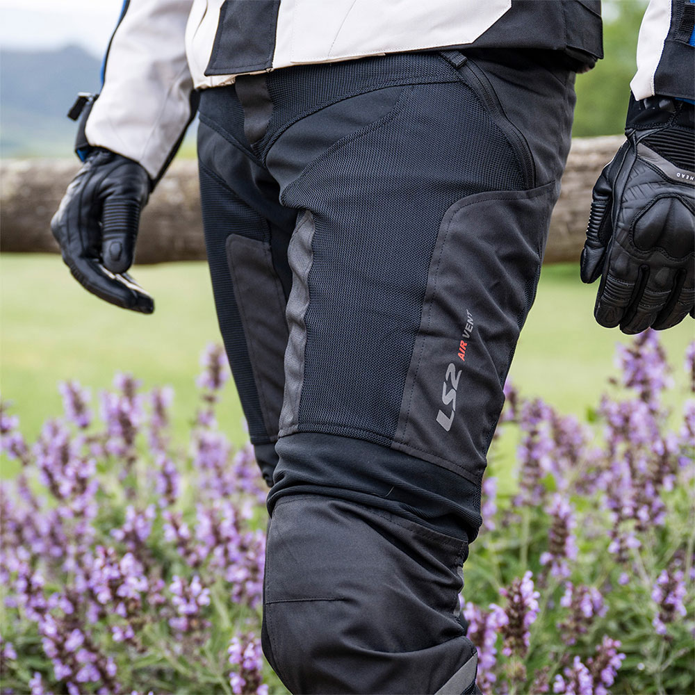 Pantalone LS2 COMO AIR muške crno tamno sive XL