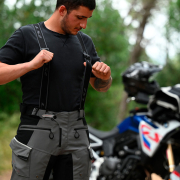 Pantalone LS2 APOLLO muške crno tamno sive 4XL