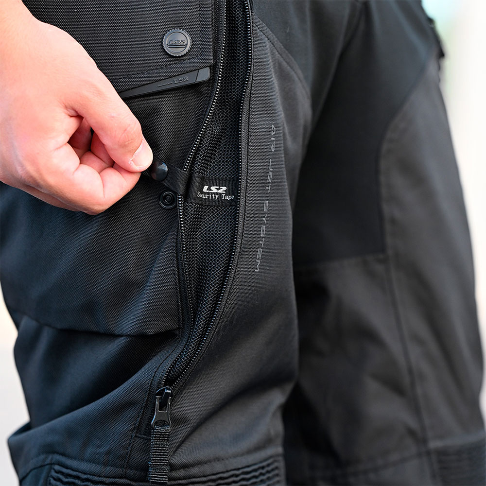 Pantalone LS2 TRAVEL SHORT ženske crno tamno sive kratke