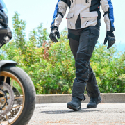 Pantalone LS2 TRAVEL LONG muške crno tamno sive duge