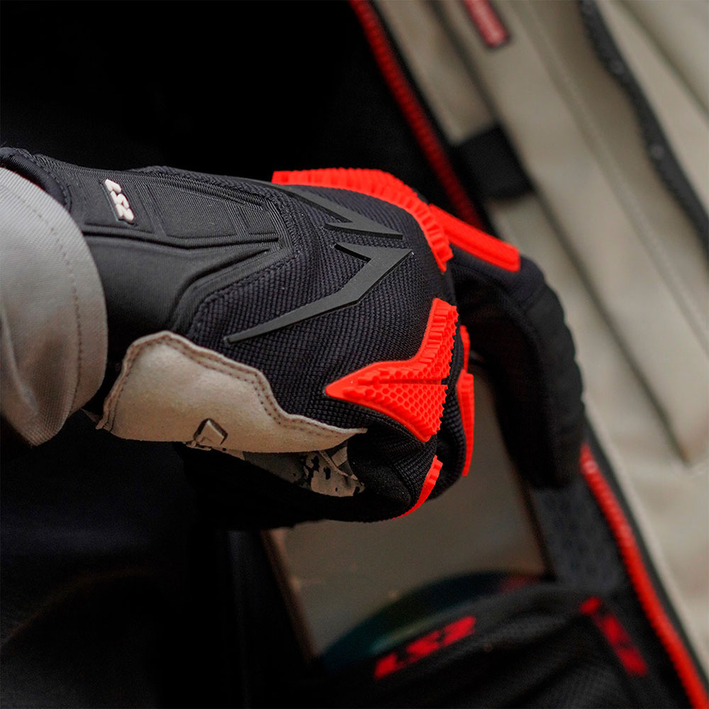 Rukavice LS2 RAVIN muške crno crvene XL