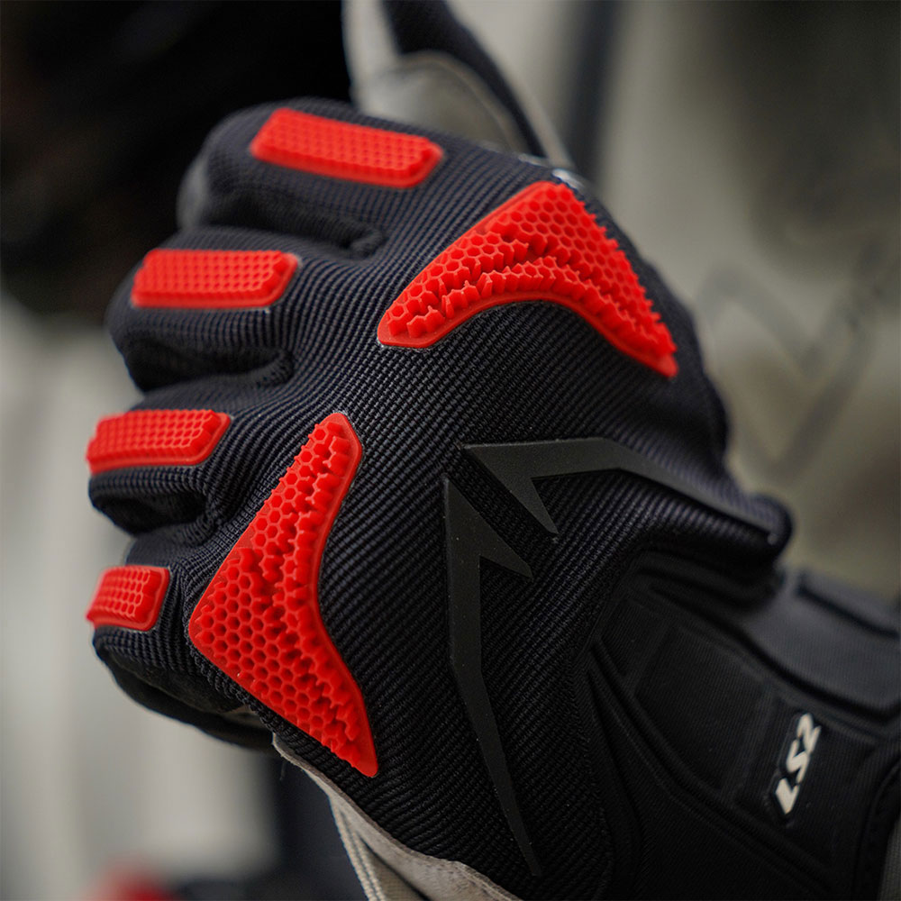 Rukavice LS2 RAVIN muške crno crvene L