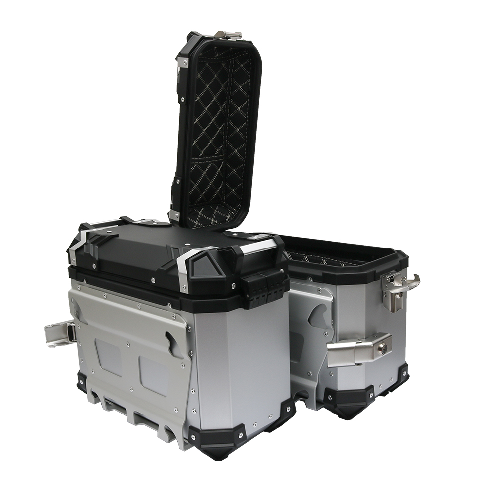 Bočni koferi X-LAND ALU sivi 30L+30L