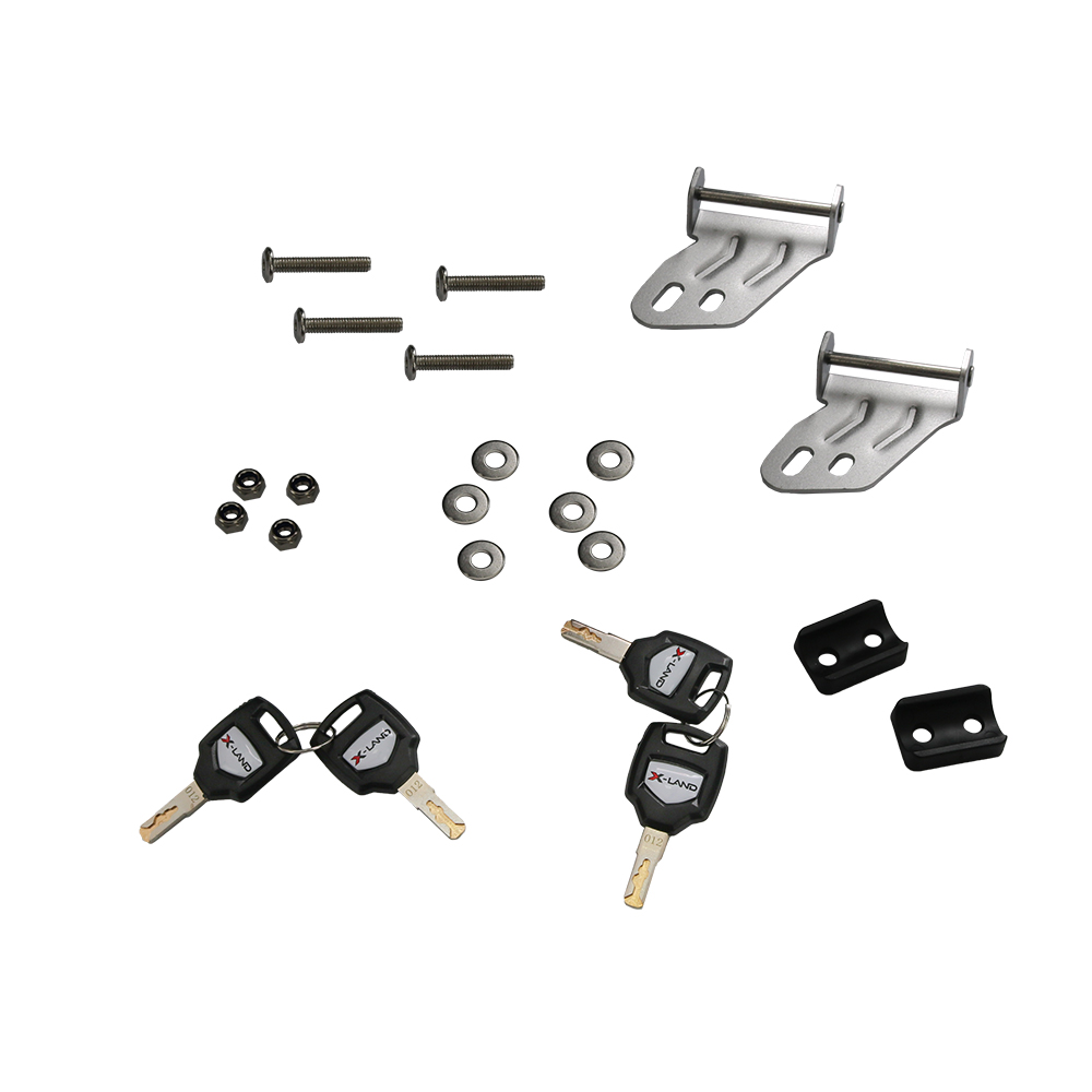 Bočni koferi X-LAND ALU sivi 38L+38L