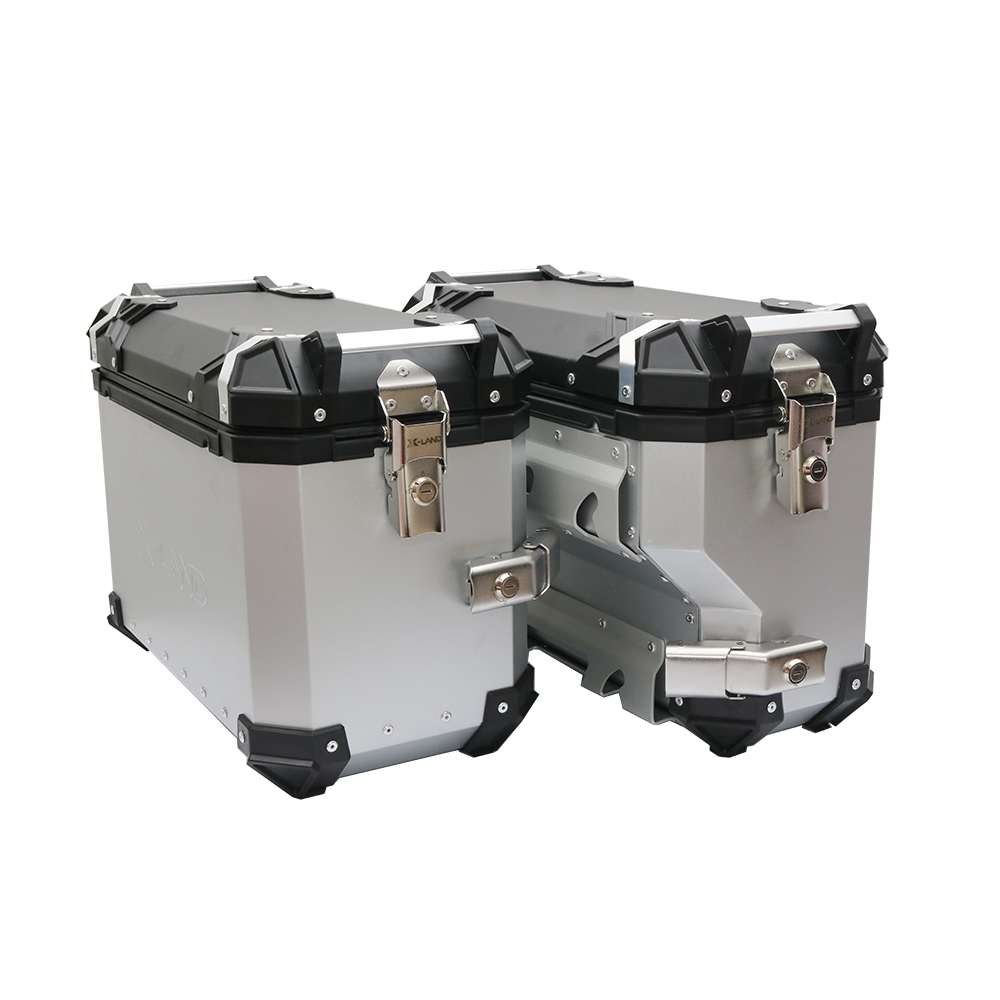Bočni koferi X-LAND ALU sivi 38L+32L