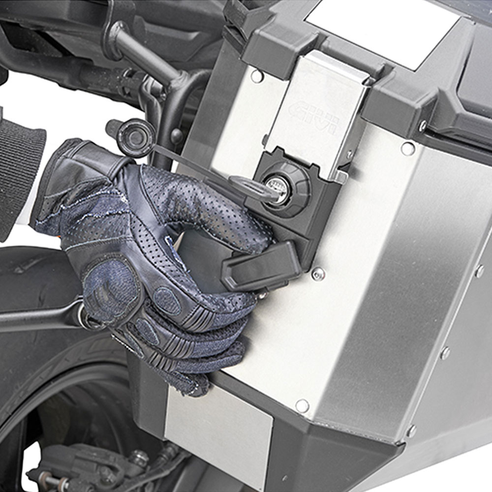 Bočni koferi GIVI TREKKER ALASKA ALU niklovani Monokey 36L