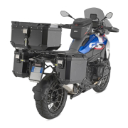 Bočni kofer GIVI TREKKER OUTBACK MONOKEY® CAM SIDE EVO SMART 37 BLACK LINE ALU crni levi 37L