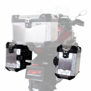 Bočni koferi GP KOMPOZIT ALU sivi 40L+40L