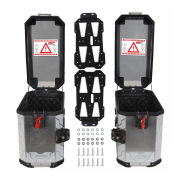 Bočni koferi GP KOMPOZIT ALU sivi 40L+40L