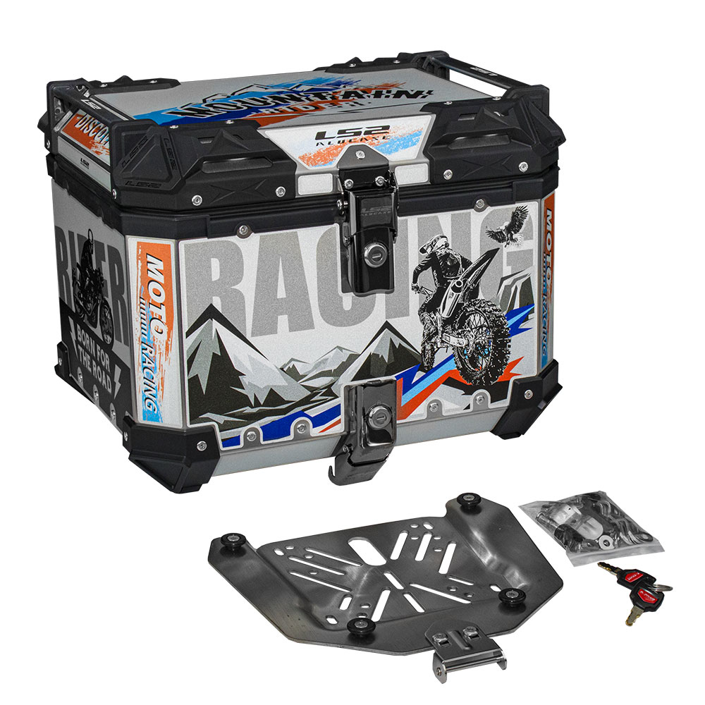 Centralni kofer LS2 ALU niklovani ROCK 45L