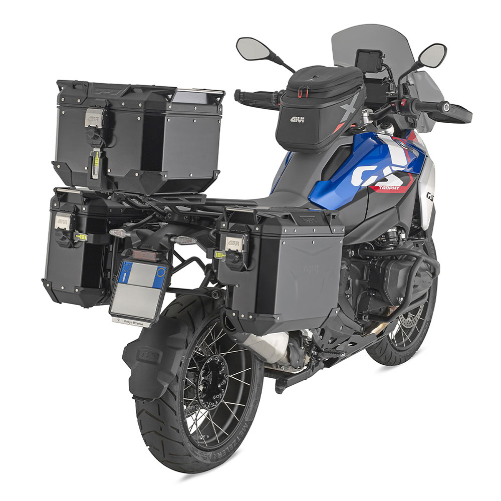 Centralni kofer GIVI TREKKER OUTBACK EVO SMART 42 BLACK LINE ALU crni Monokey 42L