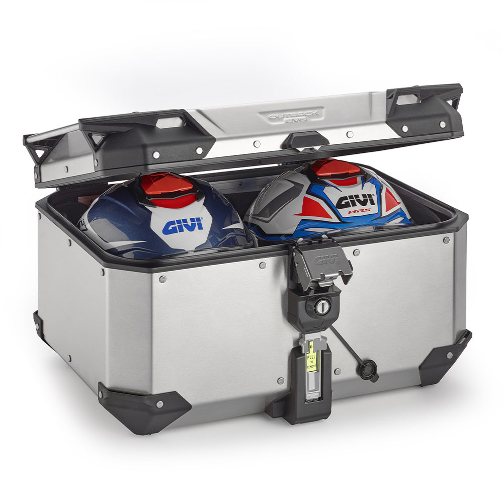 Centralni kofer GIVI TREKKER OUTBACK EVO SMART 58 ALU niklovani Monokey 58L