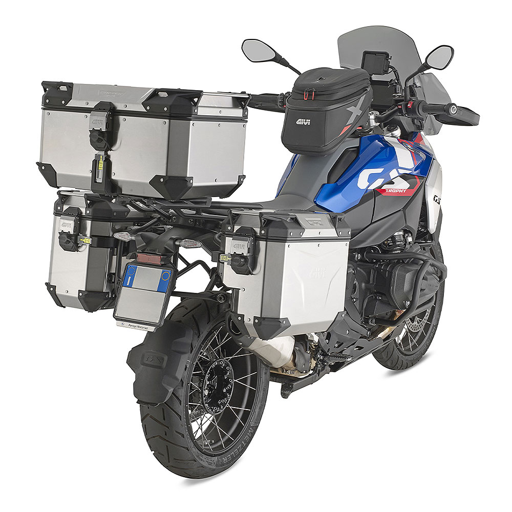 Centralni kofer GIVI TREKKER OUTBACK EVO SMART 58 ALU niklovani Monokey 58L