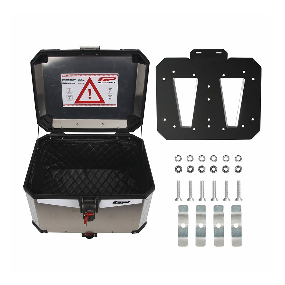 Centralni kofer GP KOMPOZIT aluminijumski 45L sivi