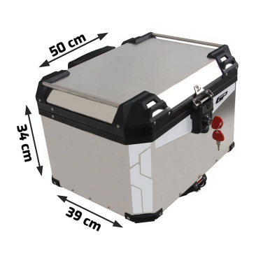 Centralni kofer GP KOMPOZIT aluminijumski 45L sivi