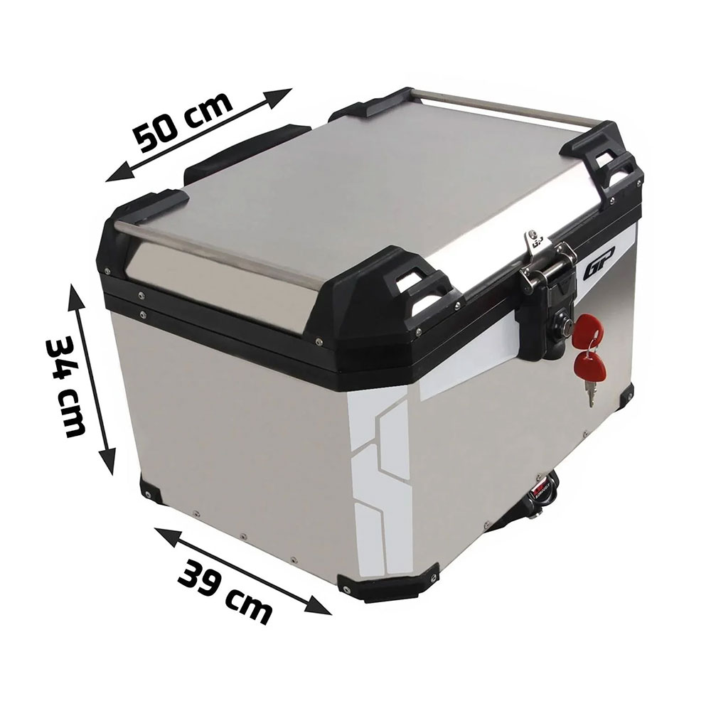 Centralni kofer GP KOMPOZIT aluminijumski 45L sivi
