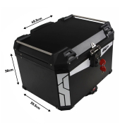 Centralni kofer GP KOMPOZIT aluminijumski 57L crni