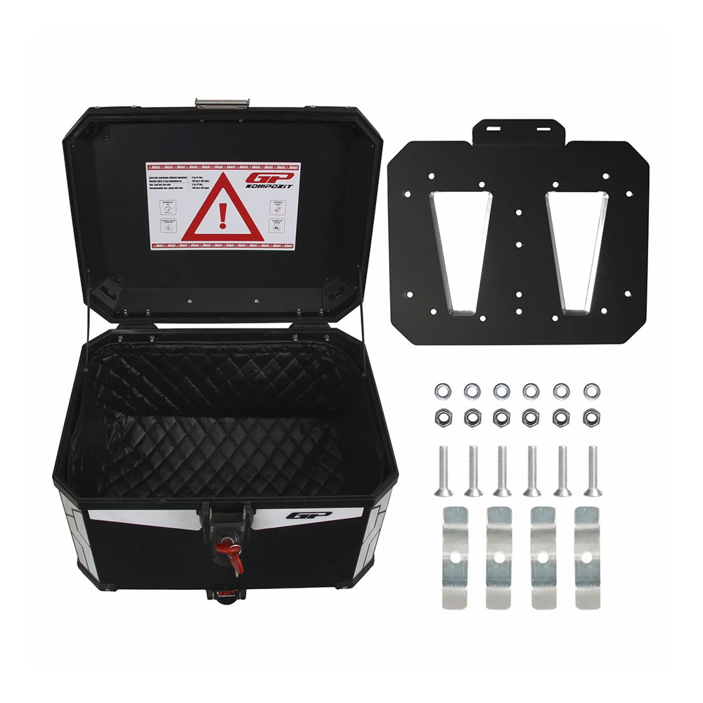 Centralni kofer GP KOMPOZIT aluminijumski 57L crni