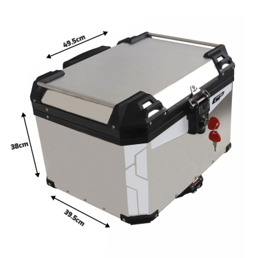 Centralni kofer GP KOMPOZIT aluminijumski 57L sivi