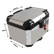 Centralni kofer GP KOMPOZIT aluminijumski 57L sivi