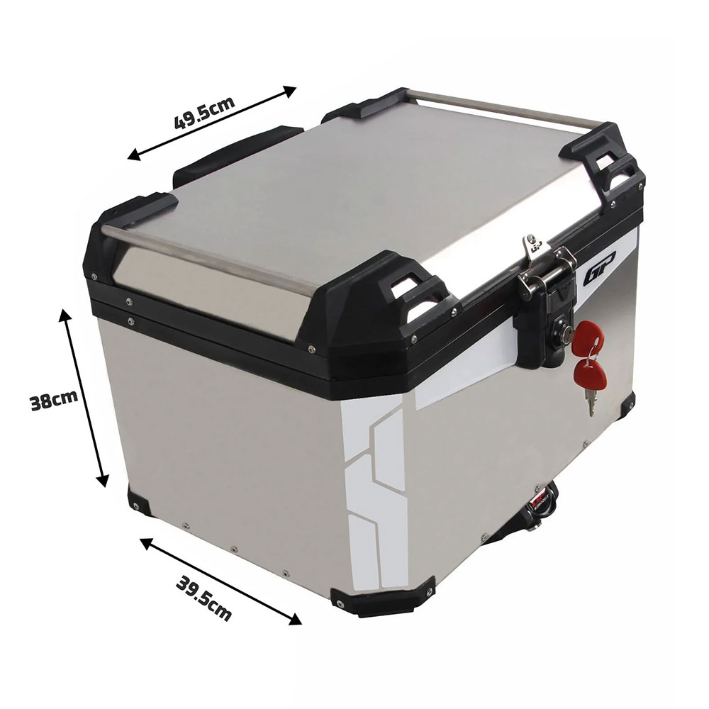 Centralni kofer GP KOMPOZIT aluminijumski 57L sivi